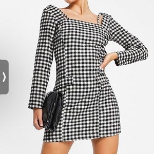 Checkered dress mini brand new